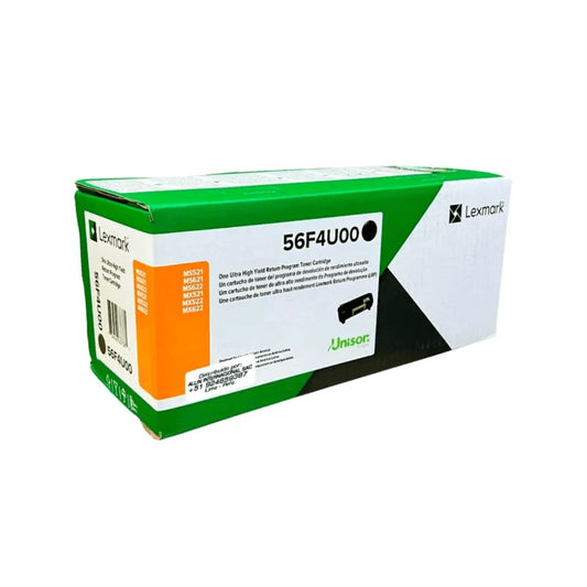 Tóner Lexmark 56F4X00 Negro Extra Alto Rendimiento 20,000 Páginas para MS321 MS421 MS521 MS621 MS622