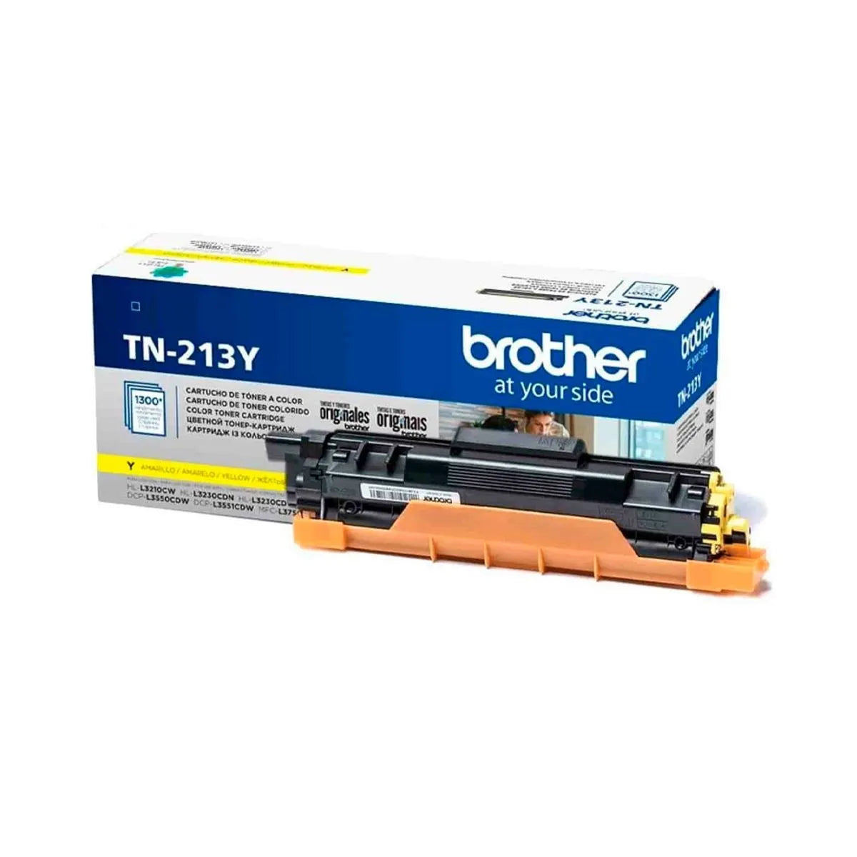 Tóner Brother TN-213Y Amarillo Original 1300 Páginas para HL-L3270 DCP-L3551 MFC-L3750