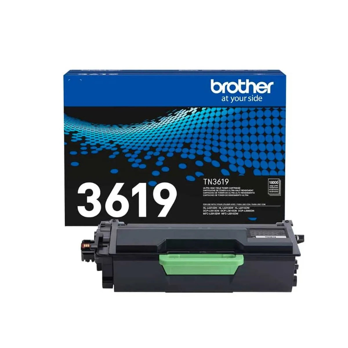 Tóner Brother TN-3619 Negro Original 18000 Páginas para HL-L5210DN DCP-L5660DN