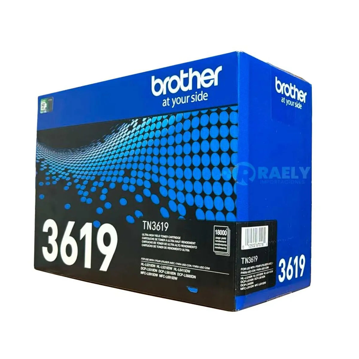 Tóner Brother TN-3619 Negro Original 18000 Páginas para HL-L5210DN DCP-L5660DN