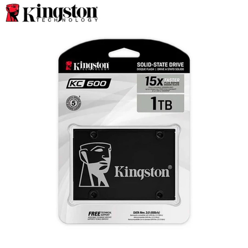 UNIDAD EN ESTADO SOLIDO KINGSTON KC600, 1024GB, SATA REV 3.0 (6 GB/S)