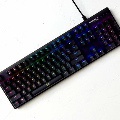 Teclado Mecánico HyperX Alloy Origins RGB – Español/Inglés – Cableado – Azul
