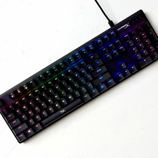 Teclado Mecánico HyperX Alloy Origins RGB – Español/Inglés – Cableado – Azul