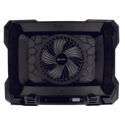 COOLER TEROS TE-7133N RGB, COMPATIBLE CON NOTEBOOKS DE 14" HASTA 19"