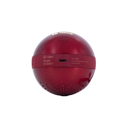 Parlante Bluetooth Teros TE-6018R Merry Christmas Rojo 5W TWS Bluetooth 5.3