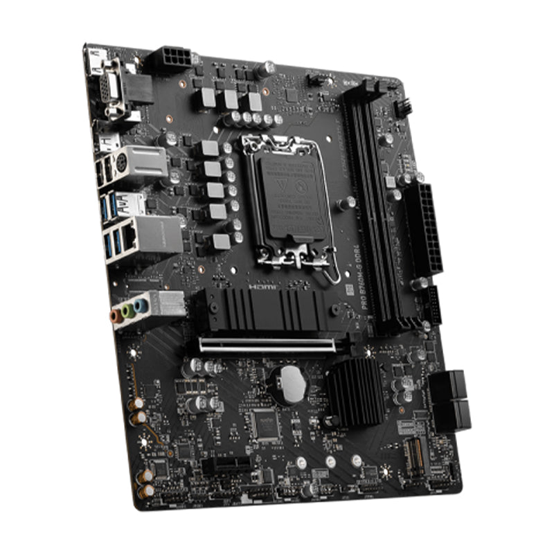Motherboard MSI PRO B760M-G LGA1700 mATX DDR4 Intel B760 HDMI DP VGA 2x DIMM