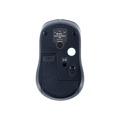 MOUSE INALÁMBRICO TEROS TE-1231S, 2.4GHZ, BT 5.0, 4 BOTONES, USB, NEGRO