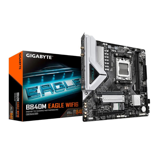 Motherboard Gigabyte B840M Eagle WiFi AM5 DDR5 7200MHz 192GB Micro-ATX