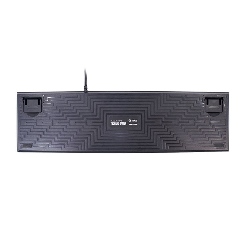 TECLADO GAMER TEROS TE-4074G RGB USB 2.0 COLOR NEGRO