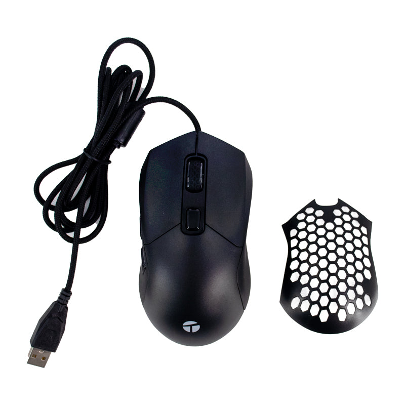 MOUSE GAMER TEROS TE-1232G RGB 7200DPI 7 BOTONES