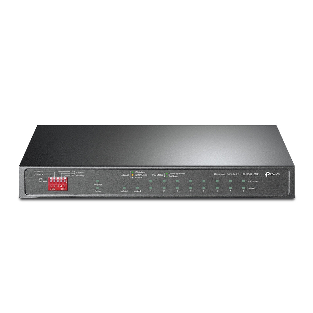 Switch TP-Link TL-SG1210P 10 Puertos Gigabit PoE 9 RJ45 + 1 SFP Alto Rendimiento