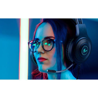 Headset Gamer Xtech XTH-560 Insolense Negro con Detalles Verdes y Conexión 3.5 mm + Adaptador TRRS a TRS