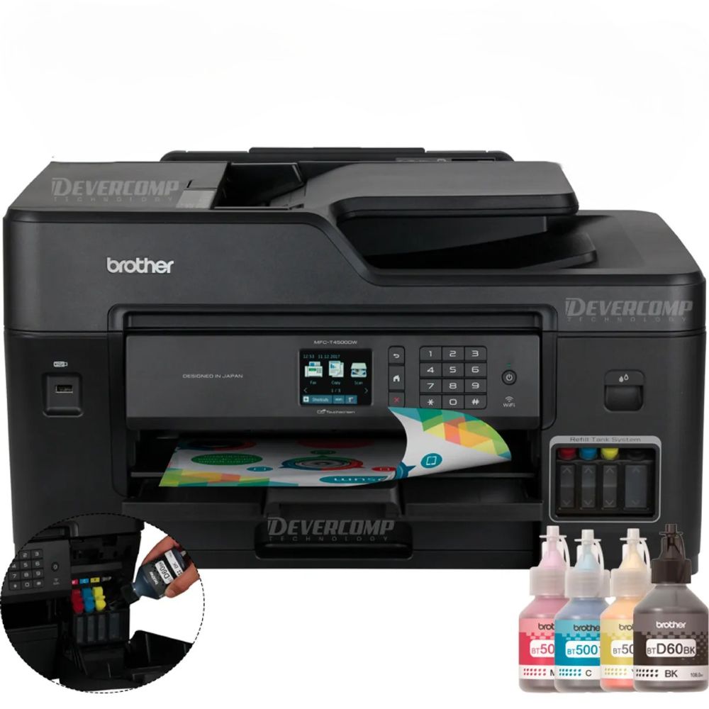 IMPRESORA MULTIFUNCIONAL A3 BROTHER MFC-T4500DW WIFI