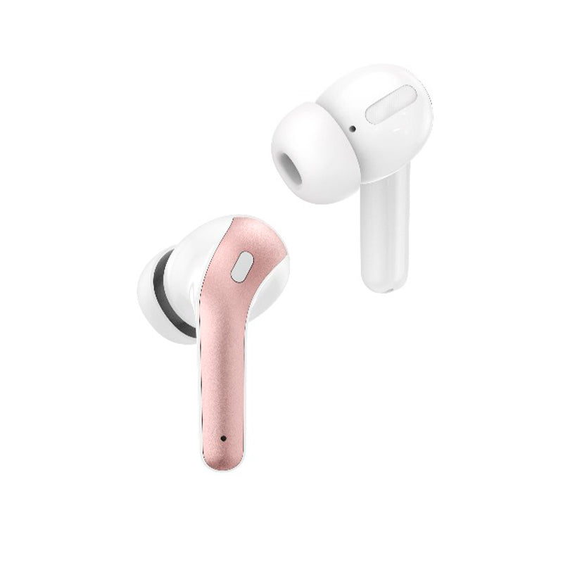 Audífonos Teros TE-8074GR Bluetooth TWS Inalámbricos Rosa Dorado