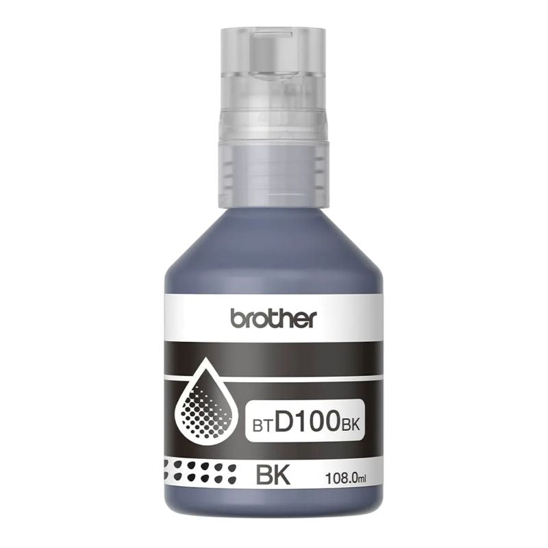 Tinta Brother BTD100BK Black Original 108ml 7,500 Páginas DCP-T230 DCP-T430W DCP-T436W