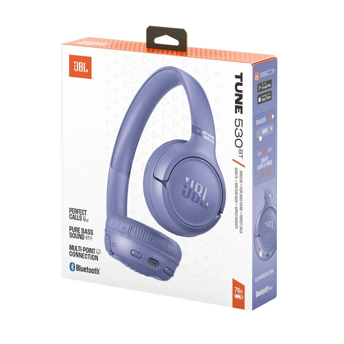 JBL Tune 530BT Audífonos Bluetooth 6.0 76 Horas Lavanda