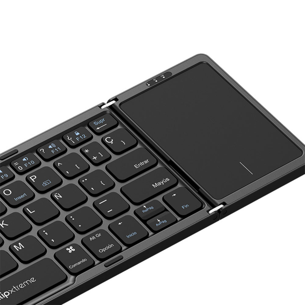 TECLADO INALÁMBRICO KLIP XTREME KCK-650S ESPAÑOL CON TOUCHPAD BLUETOOTH 5.0 NEGRO
