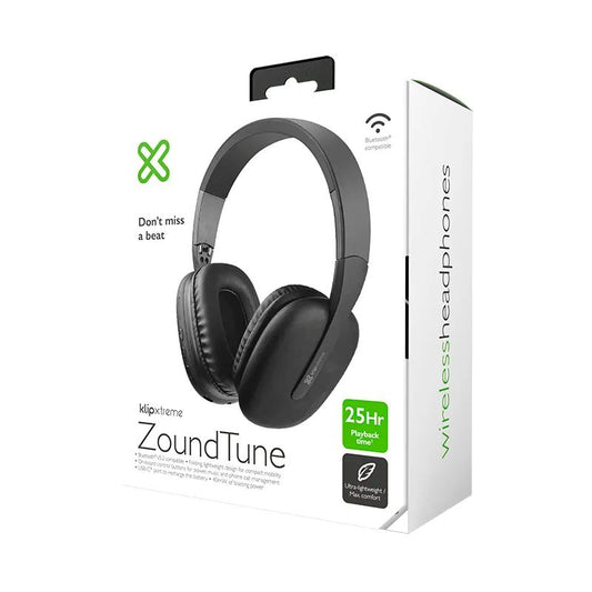 Audífonos Klip Xtreme KWH-010BK Bluetooth 5.2 Inalámbricos 25H Negro