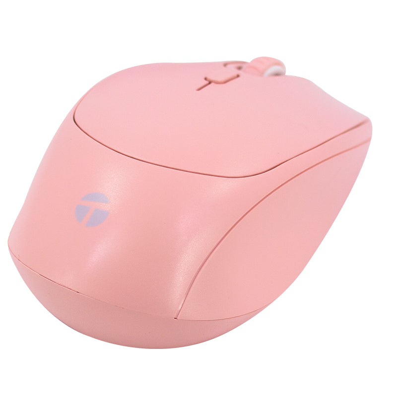 MOUSE ÓPTICO TEROS TE-1226S DPI AJUSTABLE COLOR ROSADO