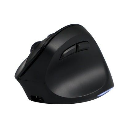 MOUSE TEROS TE-5169N, INALÁMBRICO DOBLE MODO: 2.4G+BLUETOOTH, 2400 DPI, VERTICAL, NEGRO