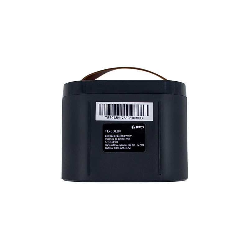 PARLANTE KARAOKE INALÁMBRICO TEROS TE‑6013N NEGRO 10W