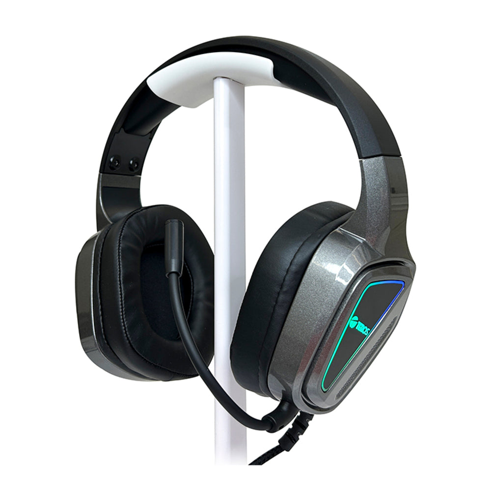 AURICULARES GAMING TEROS TE-8171N CON MICRÓFONO, SONIDO ESTÉREO Y LUCES RGB – NEGRO