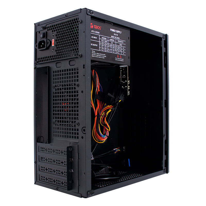 CASE TEROS TE-1033S MINI TOWER ATX CON FUENTE 250W
