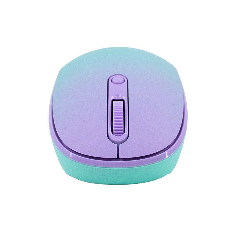 MOUSE INALÁMBRICO TEROS TE-1239S 2.4GHZ 4 BOTONES PURPLE