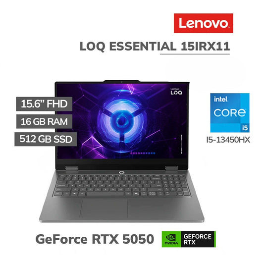 Laptop Lenovo LOQ Essential 15IRX11 Core i5-13450HX 16GB RAM 512GB SSD RTX 5050 8GB 15.6" FHD 144Hz FreeDOS