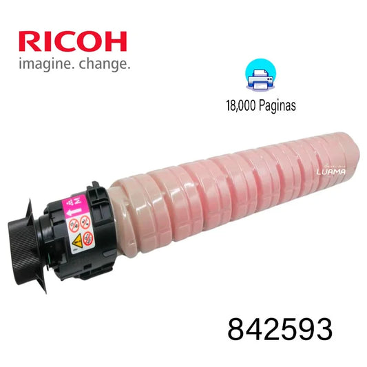 Tóner Ricoh 842593 Magenta Original IM C2510H para IM C2010 IM C2510 18000 Páginas