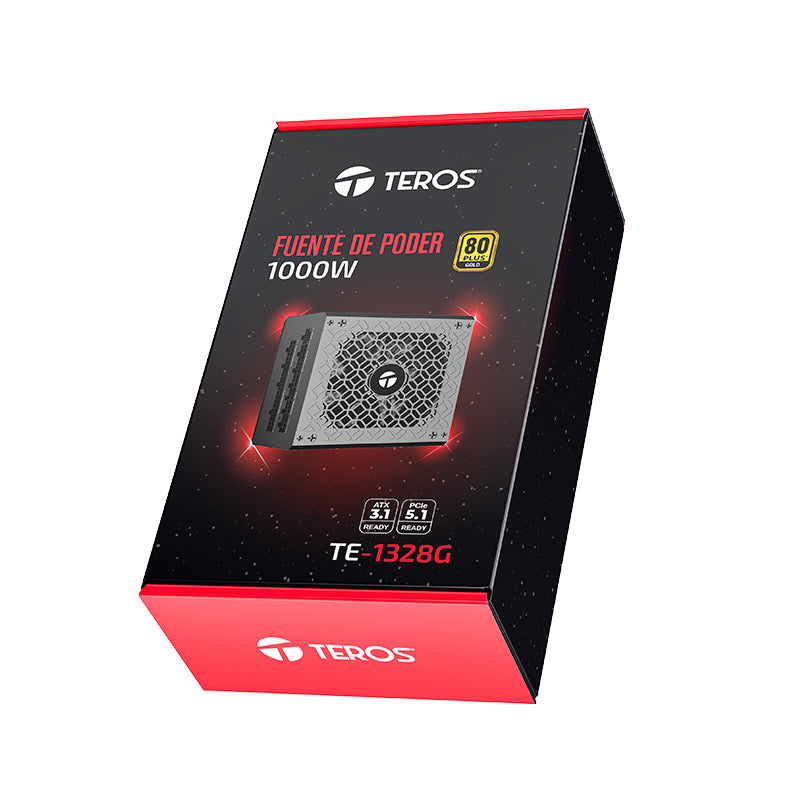 Fuente de Poder Teros 1000W TE-1328G 80+ Gold Full Modular ATX Gamer
