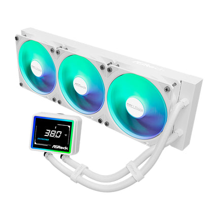 Refrigeración Líquida ASRock Challenger White 360 Digital ARGB 360mm para Intel y AMD
