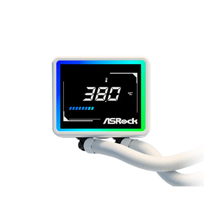 Refrigeración Líquida ASRock Challenger White 360 Digital ARGB 360mm para Intel y AMD
