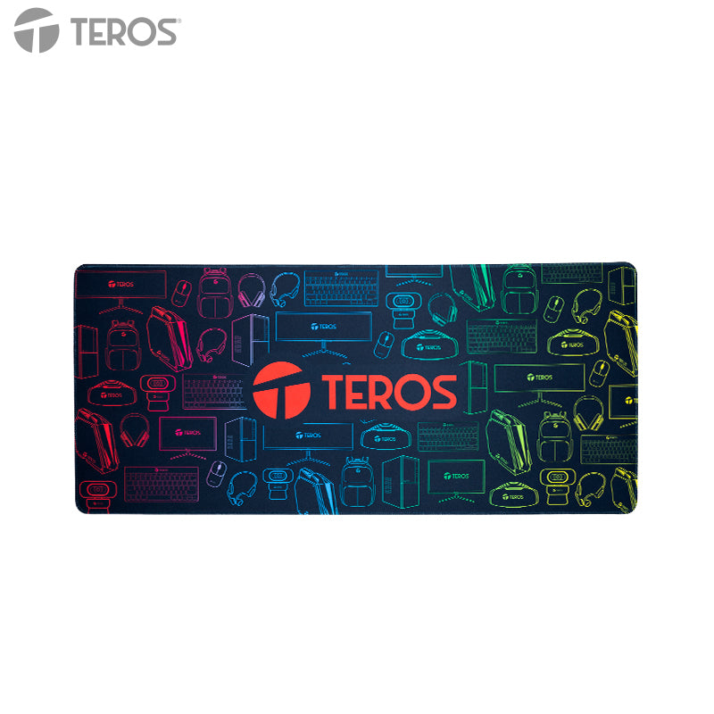 Mousepad Gamer TEROS TE-3023G 90x40cm Superficie Textil Base Antideslizante