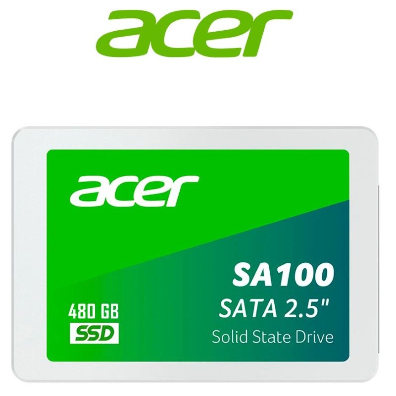 SSD Acer SA100 480GB 2.5" SATA III 3D TLC NAND 560MB/s