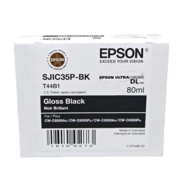 Tinta Epson C13T44B120 Negro Gloss Original 80ml ColorWorks C6000 C6500