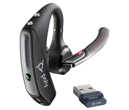 Audífono Poly Voyager 5200 Bluetooth USB-A Negro