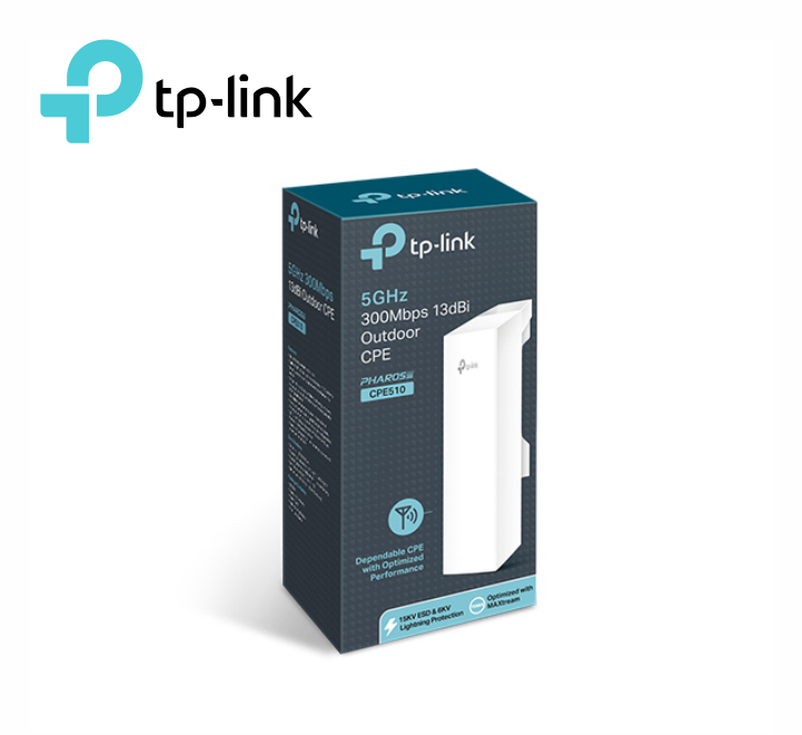 Access Point Exterior TP-Link CPE510 5GHz 300Mbps 13dBi PoE Pasivo