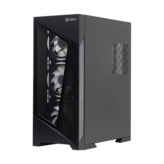 Case Gamer Teros TE-1330G ATX E-ATX Negro Vidrio Templado Soporte Radiador 360 mm