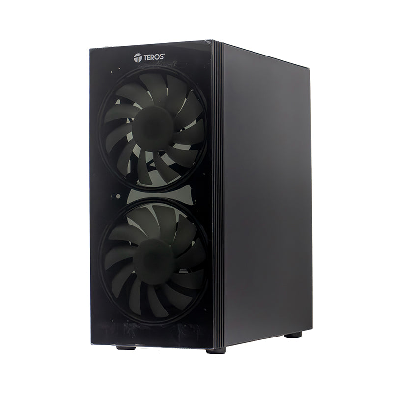 Case Gamer TEROS TE-1333G Mid Tower ATX Negro con Vidrio Templado y 6 Ventiladores