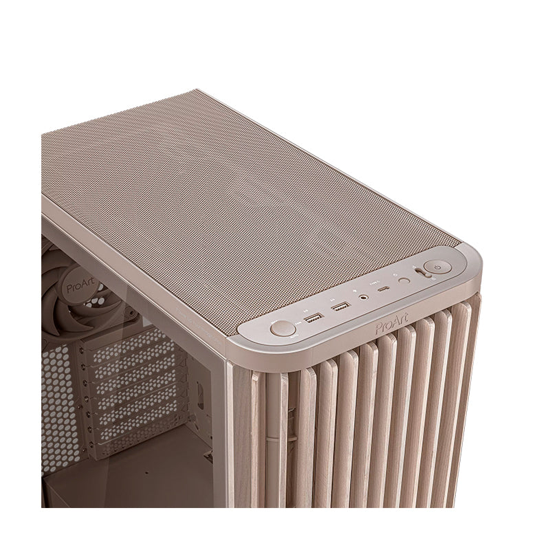 Case ASUS ProArt PA401 Wood Edition Beige Tempered Glass