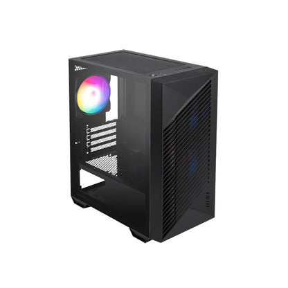 Case MSI PRO FORGE M050A Mini Tower RGB Micro-ATX Mini-ITX Vidrio Templado Negro