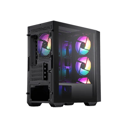 Case MSI PRO FORGE M050A Mini Tower RGB Micro-ATX Mini-ITX Vidrio Templado Negro