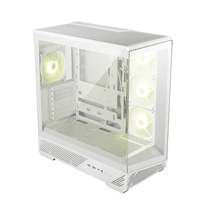 Case MSI MAG PANO 130R PZ White Mid Tower ATX ARGB Vidrio Templado USB-C