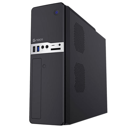 Case Teros TE-1032S Slim con Fuente 250W USB 3.2 Micro ATX Negro