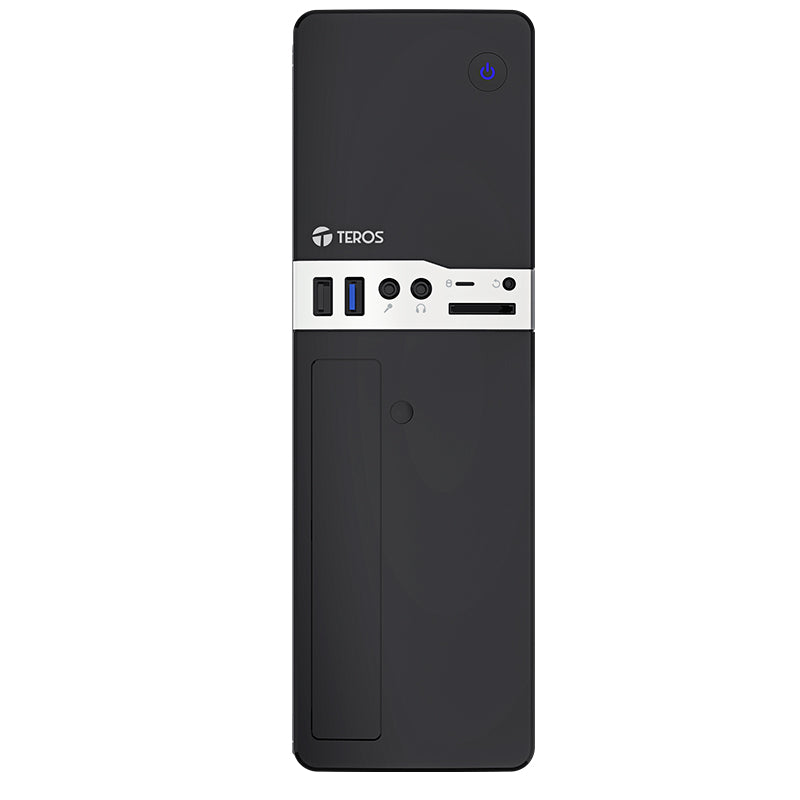 Case Teros TE-1032S Slim con Fuente 250W USB 3.2 Micro ATX Negro