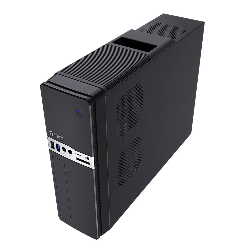Case Teros TE-1032S Slim con Fuente 250W USB 3.2 Micro ATX Negro