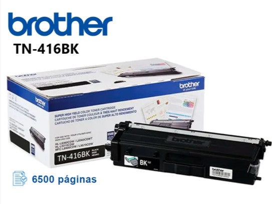 TONER BROTHER TN416BK BLACK (MFCL8900CDW) 6,500 PAG.