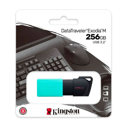 Memoria USB Kingston DataTraveler Exodia M 256GB USB 3.2 Gen 1 Azul