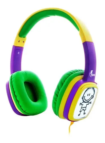 Audífonos Xtech XTH-350YL Diadema Limitador 85dB Protección Auditiva